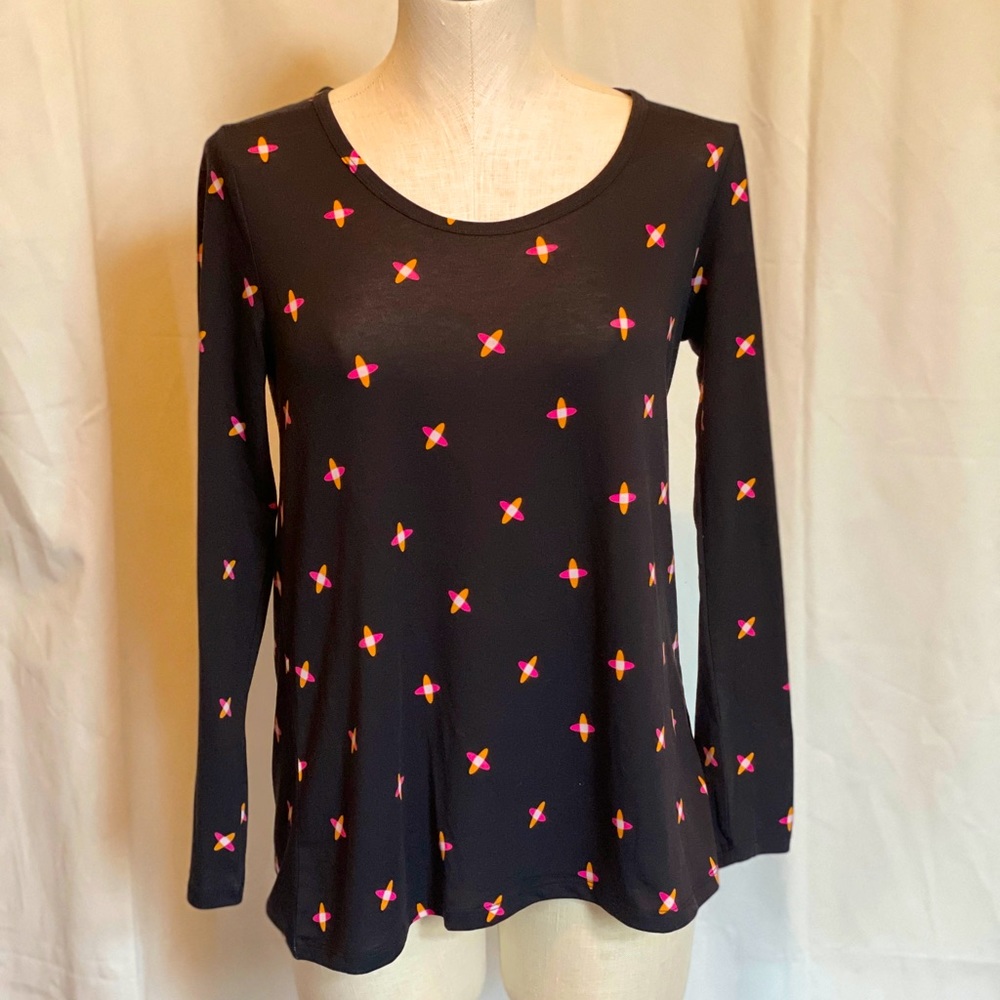 LLR Lynnae Geometric Tee Women's Sz S